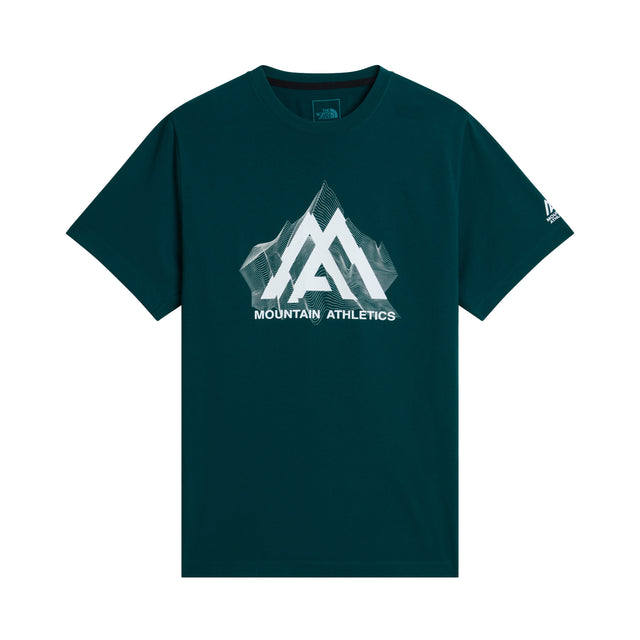The North Face Men's Mountain Athletics Topographic T-Shirt Pacific Teal / Small - 53 Degrees North