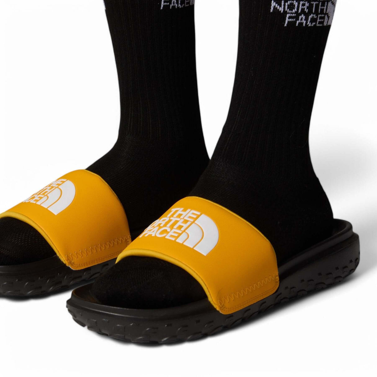 The North Face Men's Never Stop Cush Slide Flip Flops Summit Gold/TNF Black / 8-Summit Gold/TNF Black / 9-Summit Gold/TNF Black / 10-Summit Gold/TNF Black / 11-Summit Gold/TNF Black / 12 - 53 Degrees North 