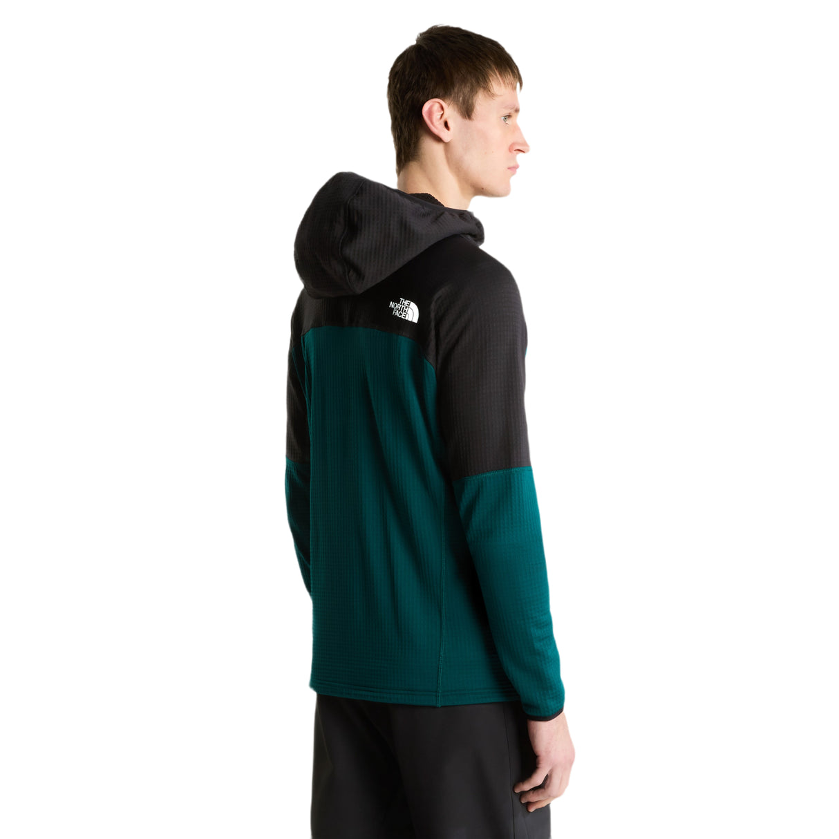 The North Face Men's Polartec Powergrid Stormgap Hoodie Pacific Teal/TNF Black / Small - 53 Degrees North