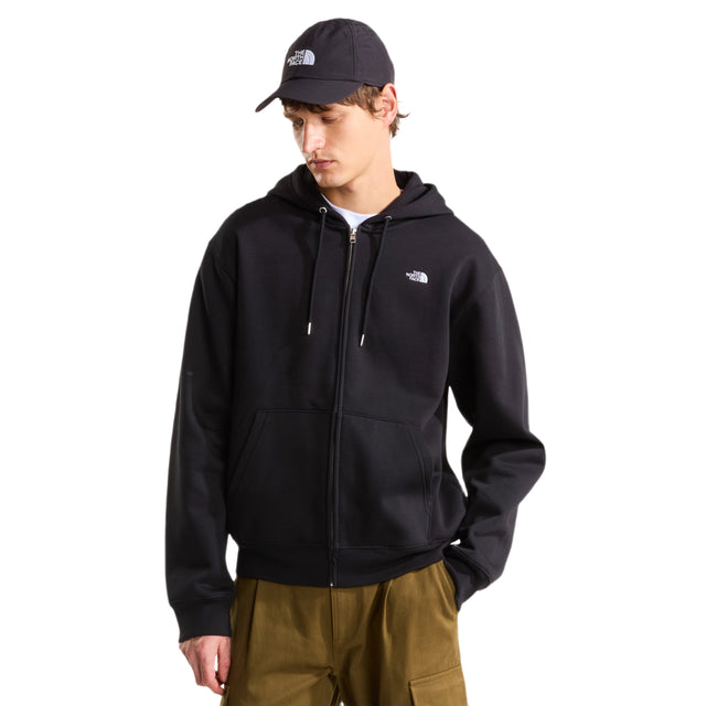 The North Face Men's TNF Essential Simple Dome Relaxed Full-Zip Hoodie TNF Black / Small - 53 Degrees North