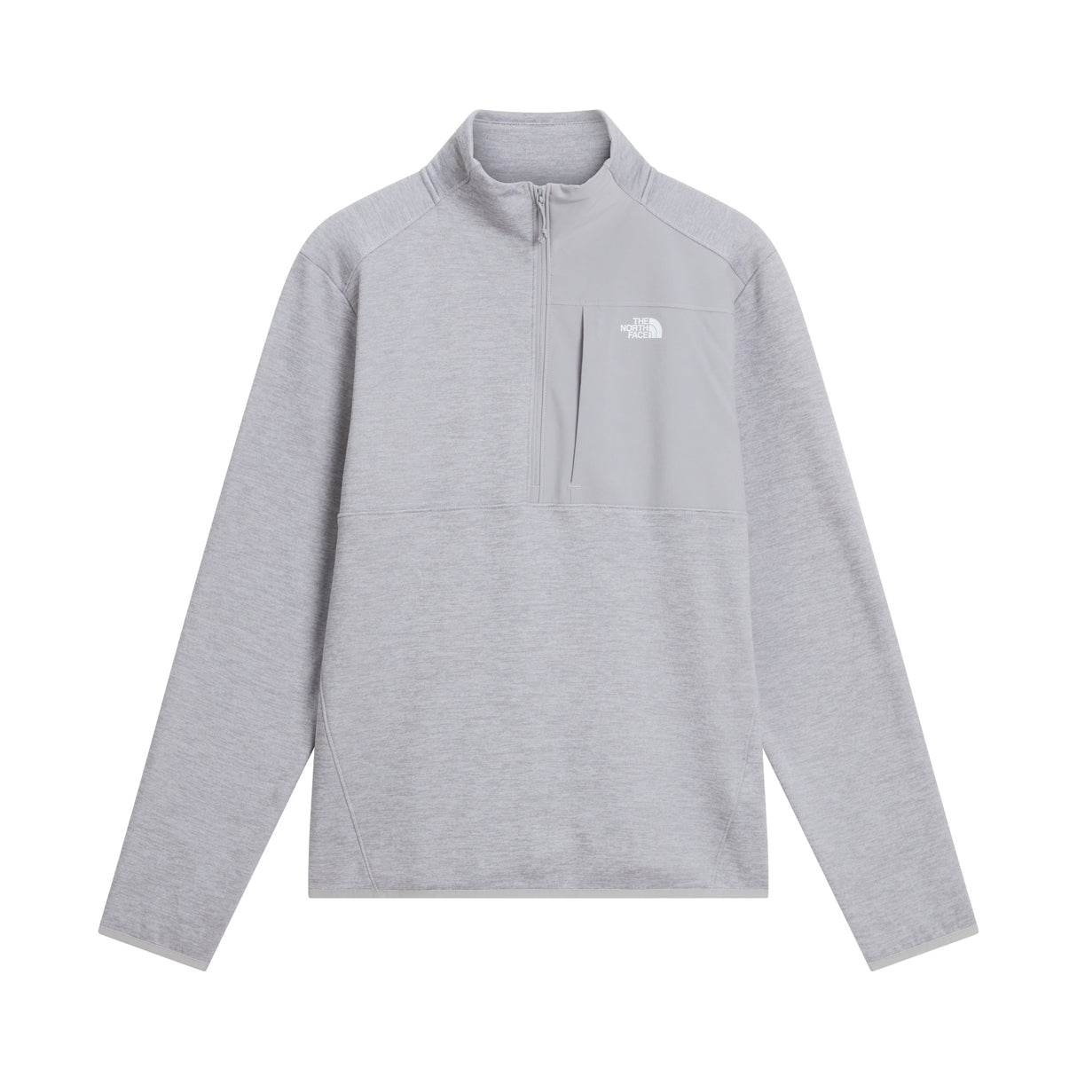 The North Face Men's TNF Performance 1/4 Zip Fleece Sweater TNF Pale Grey Heather / Small - 53 Degrees North