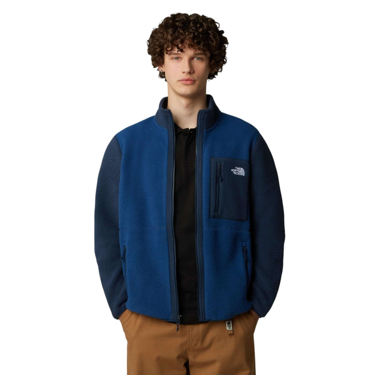 The North Face Men's Yumiori Full Zip Fleece Jacket Desert Stone/Summit Navy / Small-Desert Stone/Summit Navy / Medium-Desert Stone/Summit Navy / Large-Desert Stone/Summit Navy / X-Large-Desert Stone/Summit Navy / XX-Large - 53 Degrees North 