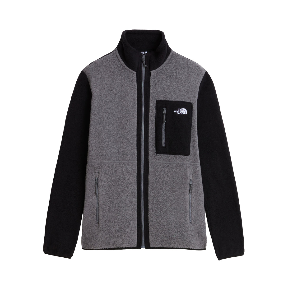 The North Face Men's Yumiori Full Zip Fleece Jacket Smoked Pearl/TNF Black / Small - 53 Degrees North
