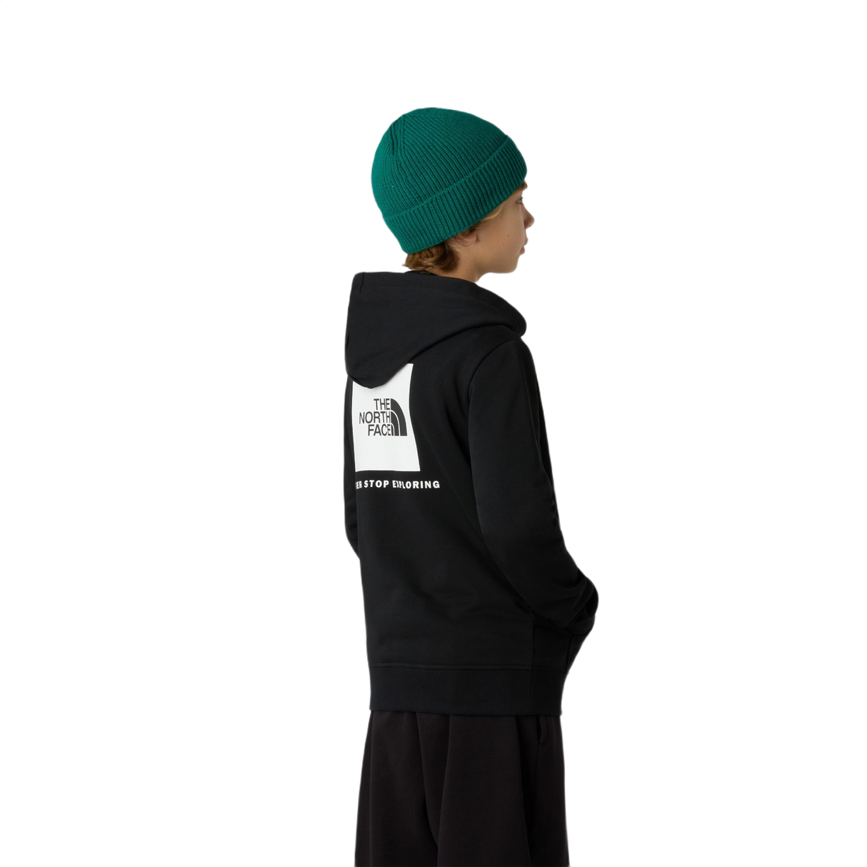 The North Face Teen Box NSE Regular Hoodie TNF Black / Age 7-8-TNF Black / Age 10-TNF Black / Age 12-TNF Black / Age 14-16-TNF Black / Age 18-20 - 53 Degrees North 