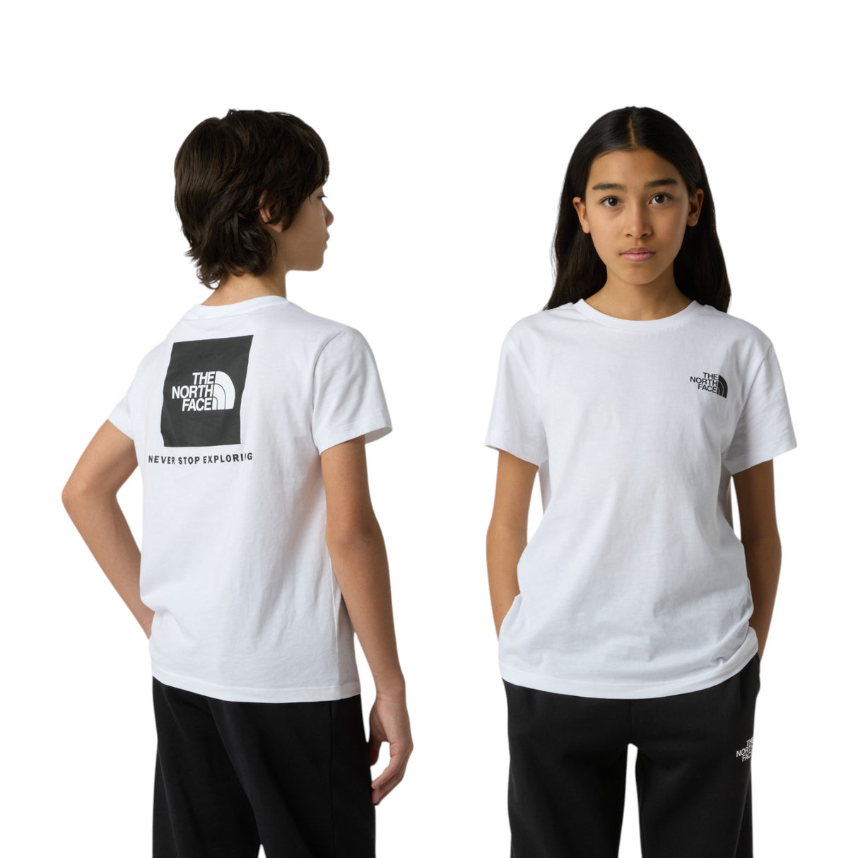 The North Face Teen Box NSE Short Sleeve Tee TNF White / Age 5-6-TNF White / Age 7-8-TNF White / Age 9-10-TNF White / Age 11-12-TNF White / Age 14-16 - 53 Degrees North 