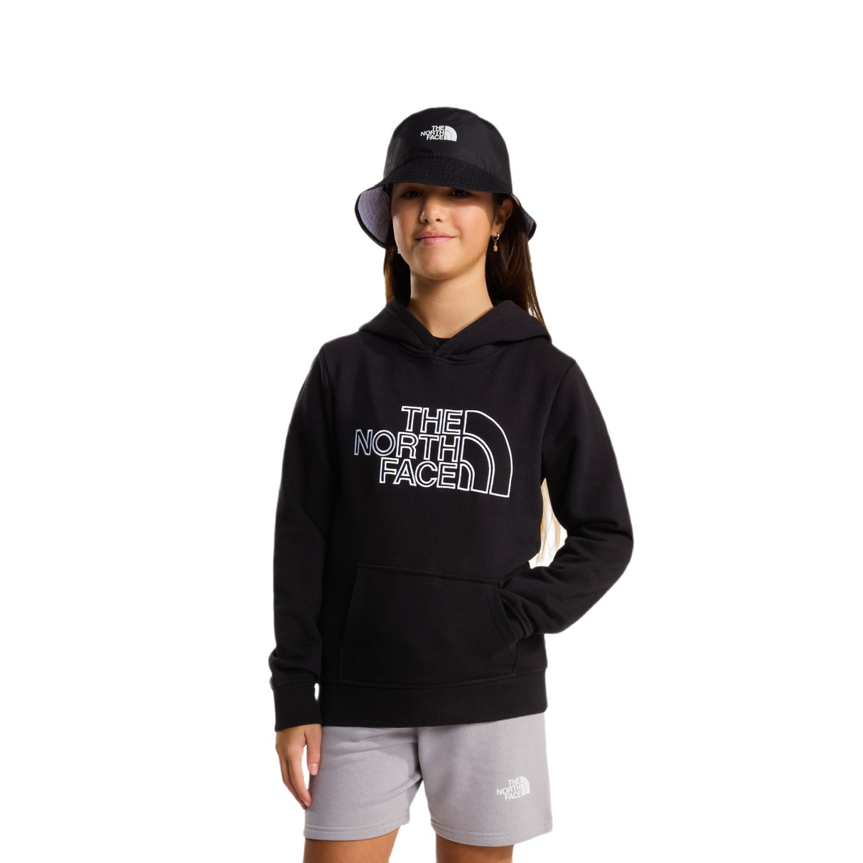 The North Face Teen Drew Peak Light Regular Hoodie TNF Black / Age 7-8-TNF Black / Age 10-TNF Black / Age 12-TNF Black / Age 14-16-TNF Black / Age 18-20 - 53 Degrees North 