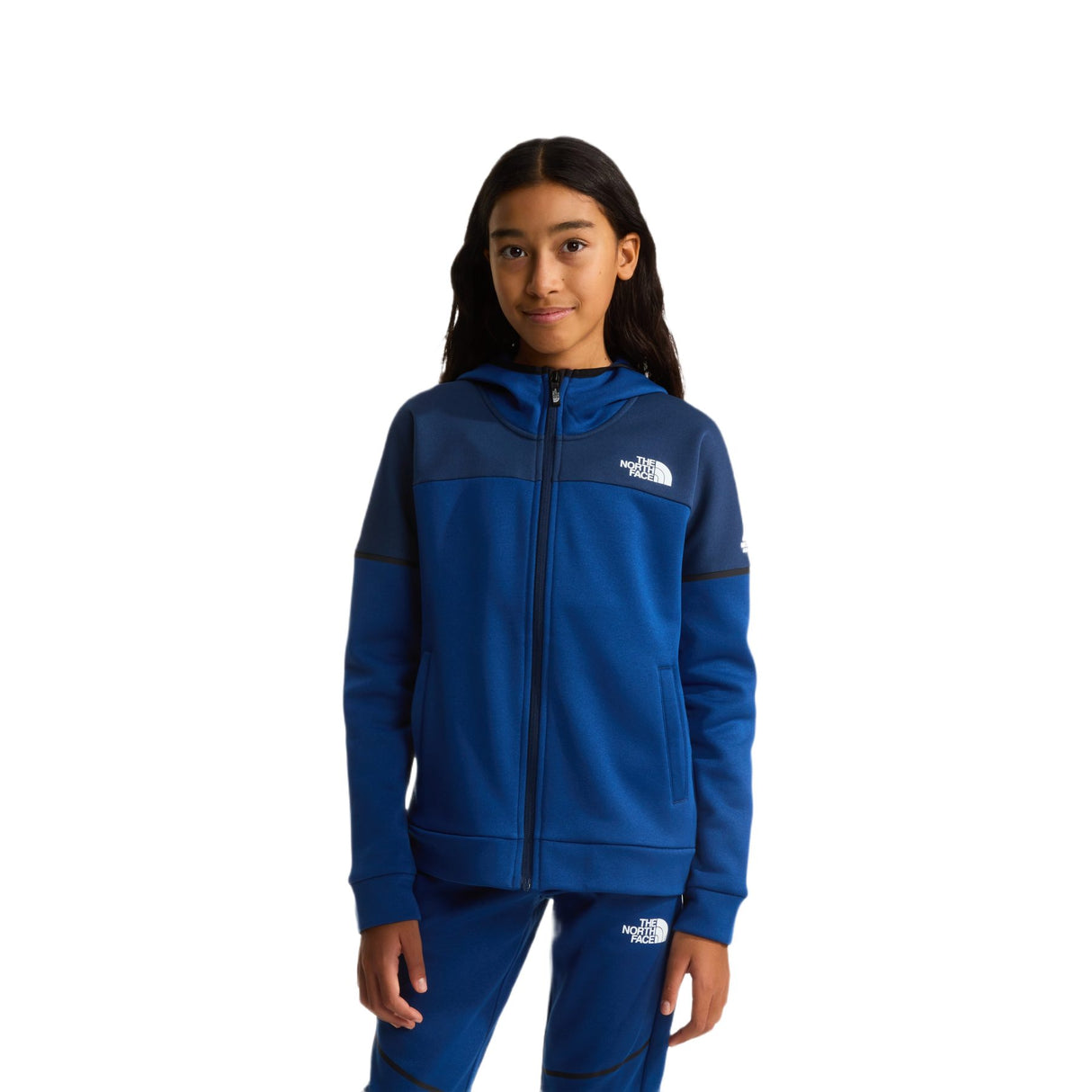 The North Face Teen Mountain Athletics Full Zip Hoodie Summit Navy/Estate Blue / Age 7-8-Summit Navy/Estate Blue / Age 10-Summit Navy/Estate Blue / Age 12-Anthracite Grey/Transcendent Grey / Age 7-8-Anthracite Grey/Transcendent Grey / Age 10 - 53 Degrees North 