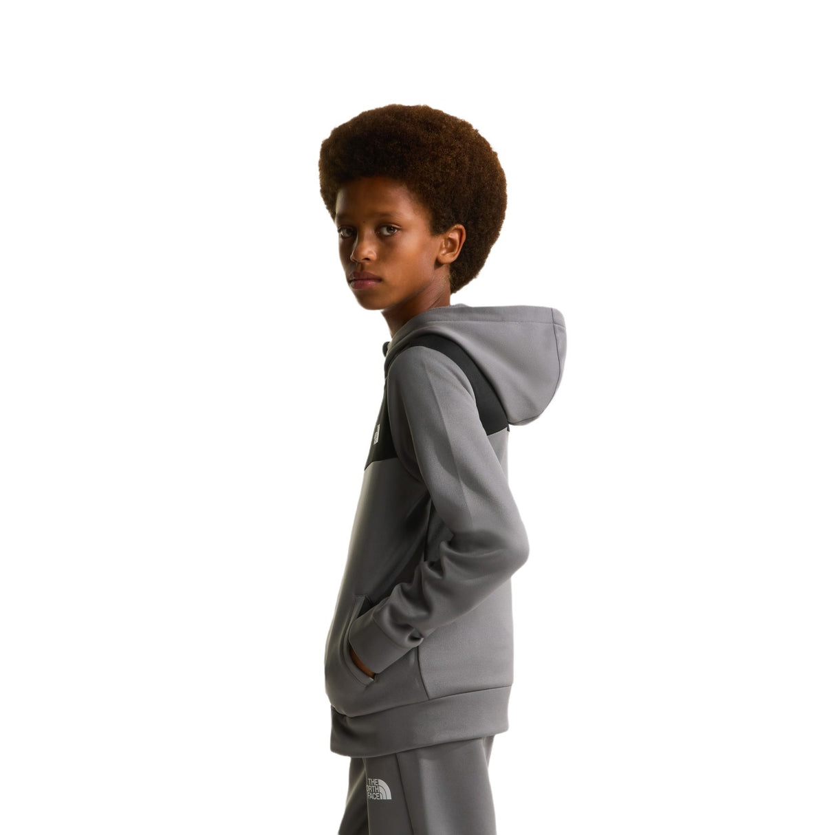 The North Face Teen Reaxion Full Zip Hoodie Smoked Pearl / Age 7-8-Smoked Pearl / Age 10-Smoked Pearl / Age 12-Smoked Pearl / Age 14-16-Smoked Pearl / Age 18-20 - 53 Degrees North 