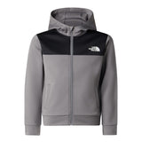 The North Face Teen Reaxion Full Zip Hoodie Smoked Pearl / Age 7-8-Smoked Pearl / Age 10-Smoked Pearl / Age 12-Smoked Pearl / Age 14-16-Smoked Pearl / Age 18-20 - 53 Degrees North 
