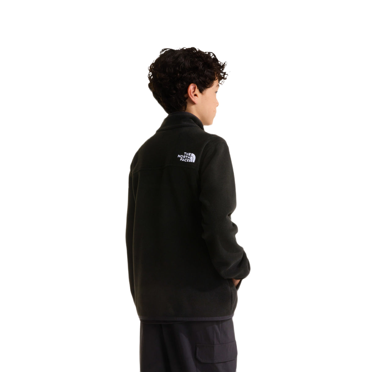 The North Face Teens' Glacier Zip-In-Compatible Fleece Jacket TNF Black / Age 7-8 - 53 Degrees North