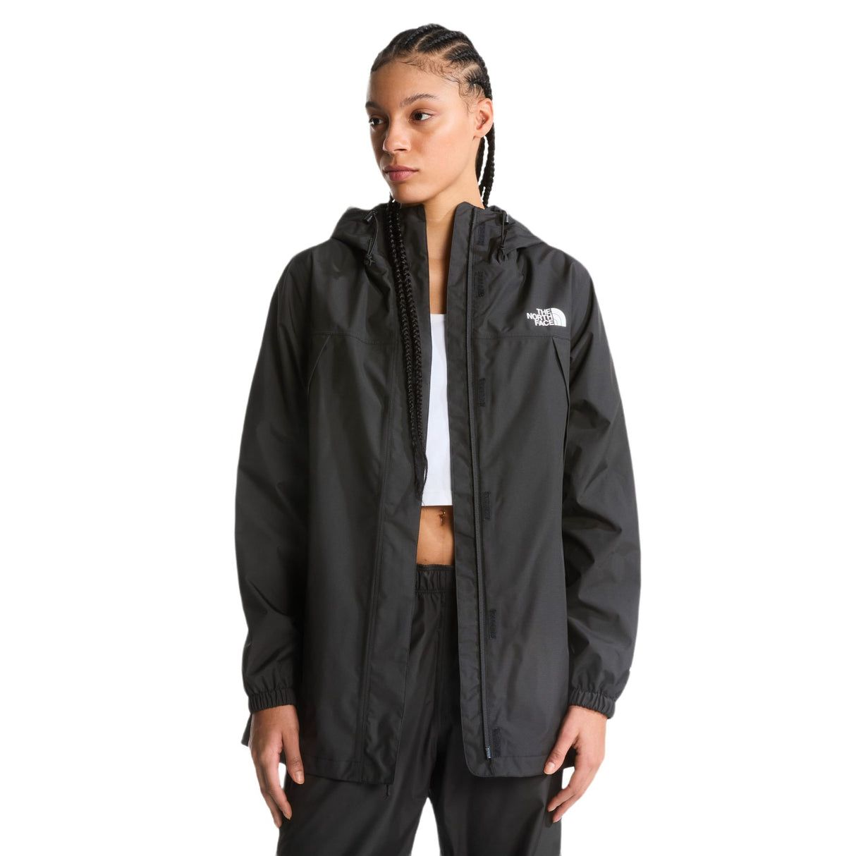 The North Face Women's Antora Rain Parka TNF Black / X-Small-TNF Black / Small-TNF Black / Medium-TNF Black / Large-TNF Black / X-Large - 53 Degrees North 