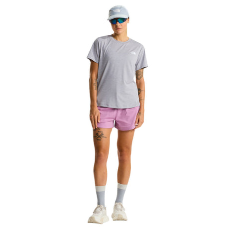 The North Face Women's Flex T-Shirt TNF Pale Grey Heather / X-Small-TNF Pale Grey Heather / Small-TNF Pale Grey Heather / Medium-TNF Pale Grey Heather / Large-TNF Pale Grey Heather / X-Large - 53 Degrees North 
