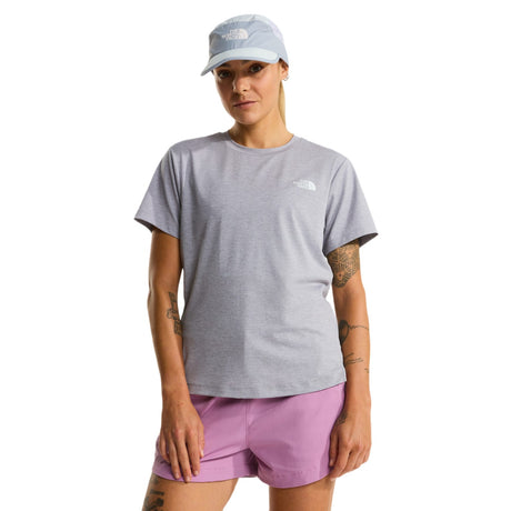 The North Face Women's Flex T-Shirt TNF Pale Grey Heather / X-Small-TNF Pale Grey Heather / Small-TNF Pale Grey Heather / Medium-TNF Pale Grey Heather / Large-TNF Pale Grey Heather / X-Large - 53 Degrees North 