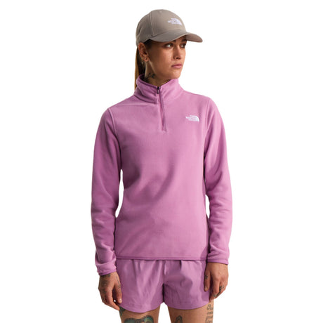 The North Face Women's Glacier 1/4 Zip Fleece Hushed Lavender / X-Small-Hushed Lavender / Small-Hushed Lavender / Medium-Hushed Lavender / Large-Hushed Lavender / X-Large - 53 Degrees North 