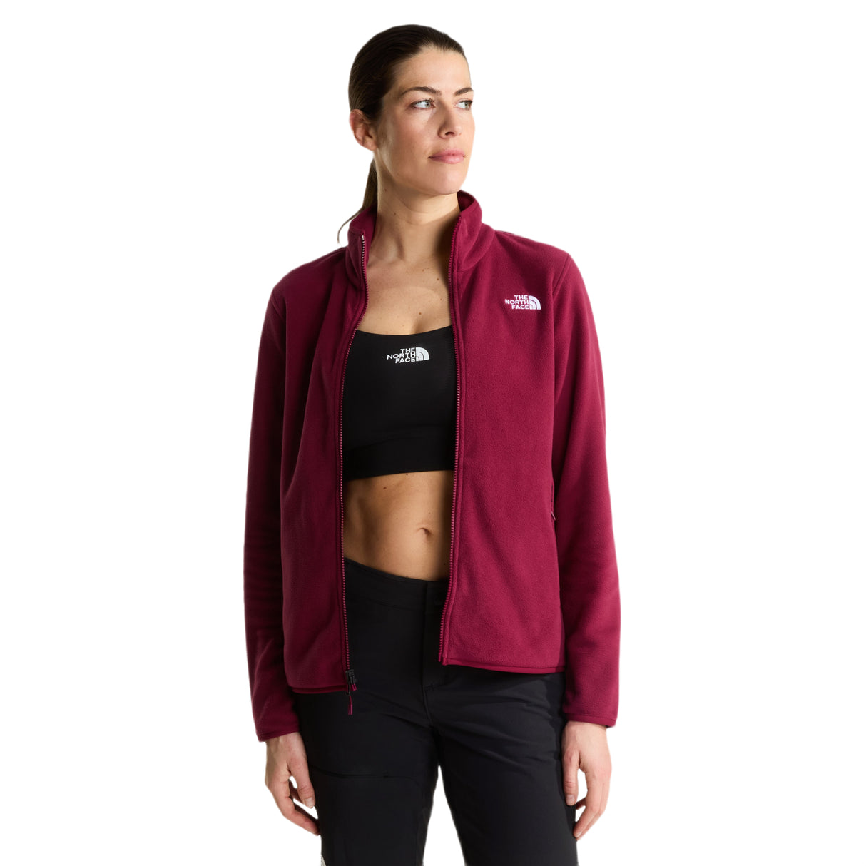 The North Face Women's Glacier Fleece Jacket Burgundy Crush / X-Small - 53 Degrees North