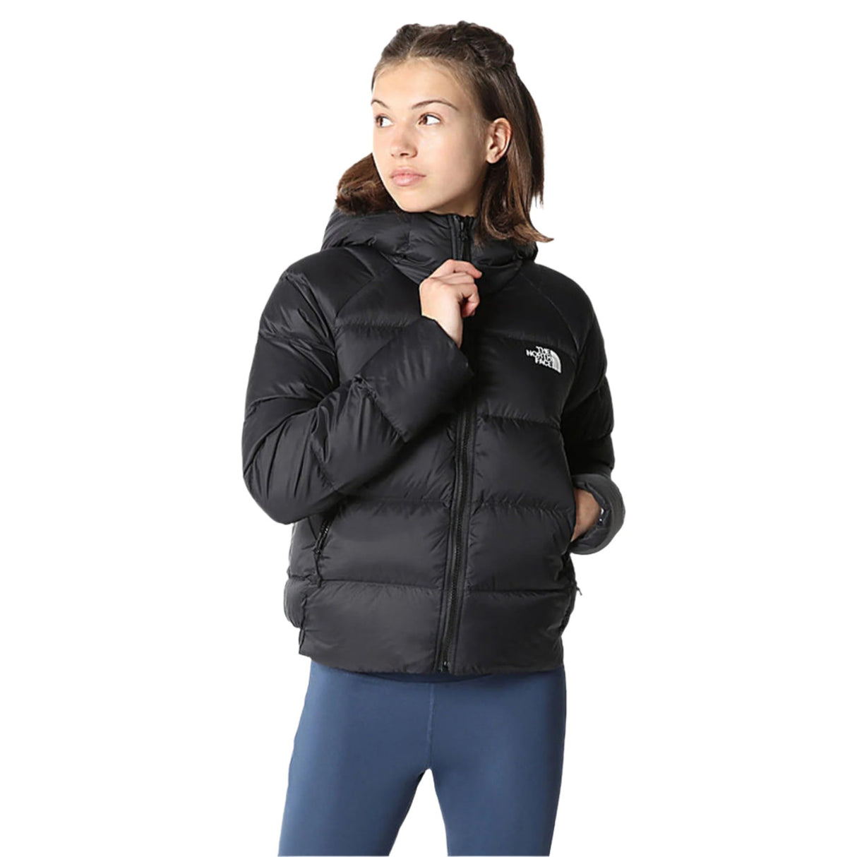 The North Face Women's Hyalite Down Hooded Jacket Slate Moss / X-Small-Slate Moss / Small-Slate Moss / Medium-Slate Moss / Large-Slate Moss / X-Large - 53 Degrees North 