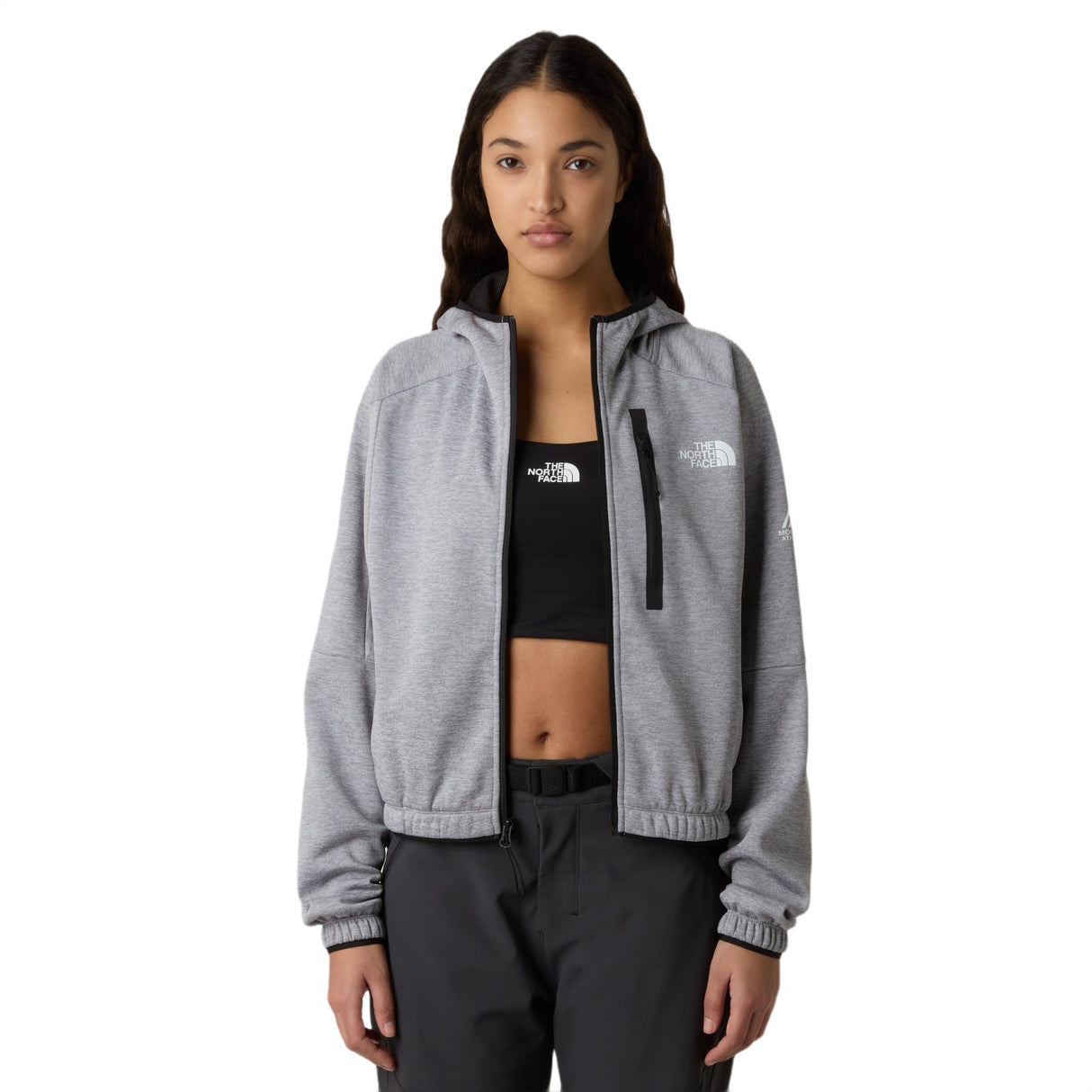 The North Face Women's Mountain Athletics Fleece Full Zip Jacket TNF Pale Grey Heather / X-Small-TNF Pale Grey Heather / Small-TNF Pale Grey Heather / Medium-TNF Pale Grey Heather / Large-TNF Pale Grey Heather / X-Large - 53 Degrees North 