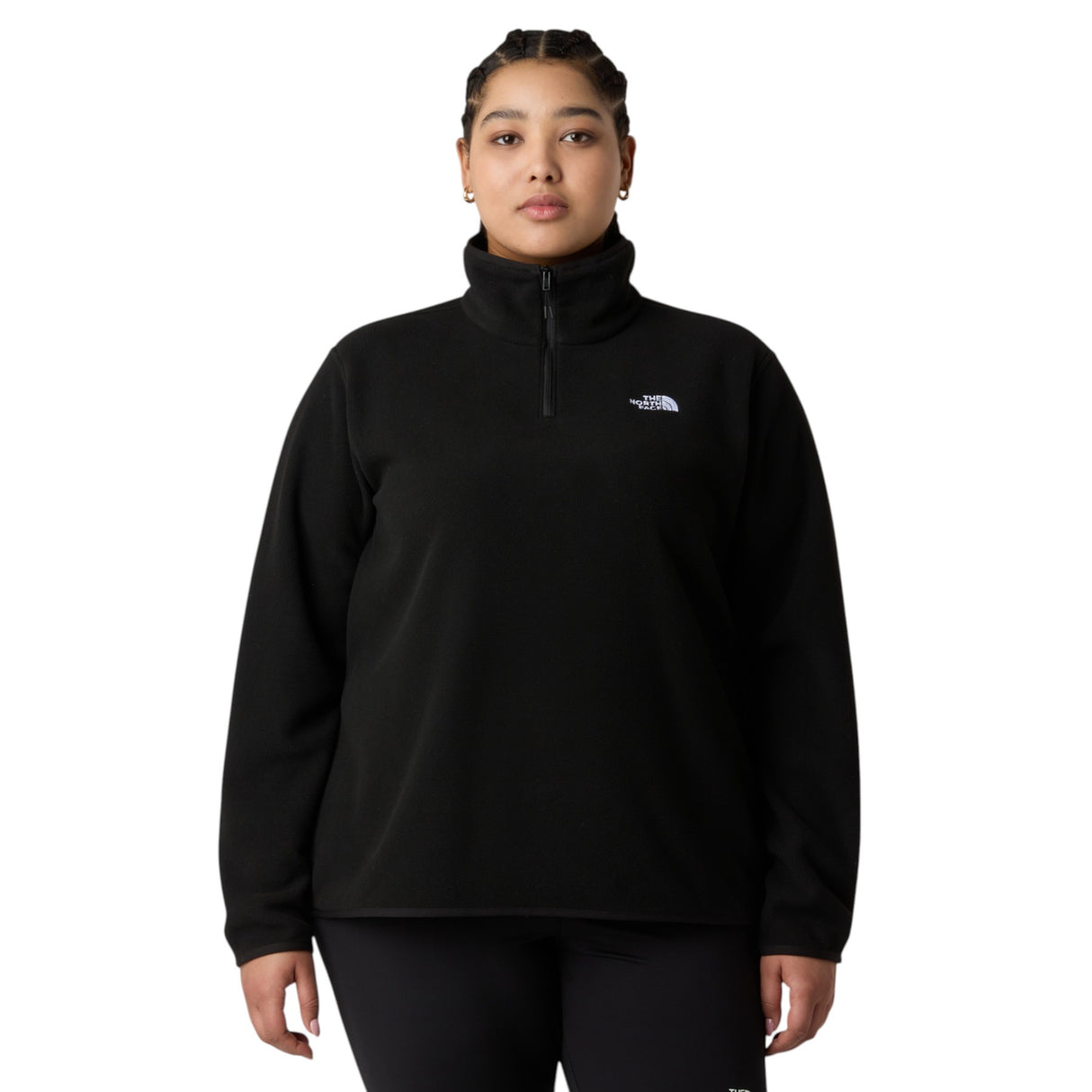 The North Face Women's Plus Glacier Fleece 1/4 Zip Jacket Space / 1X-Space / 2X-Space / 3X - 53 Degrees North 