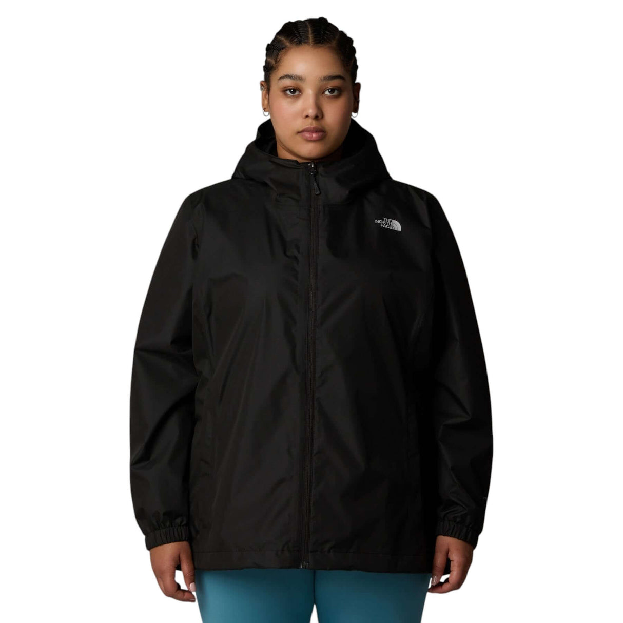 The North Face Women's Quest Plus Waterproof Jacket TNF Black/Foil Grey / 1X-TNF Black/Foil Grey / 2X-TNF Black/Foil Grey / 3X - 53 Degrees North 