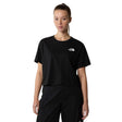 The North Face Women's Simple Dome Cropped Slim T-Shirt Virtual Blue / X-Small-Virtual Blue / Small-Virtual Blue / Medium-Virtual Blue / Large-Virtual Blue / X-Large - 53 Degrees North 