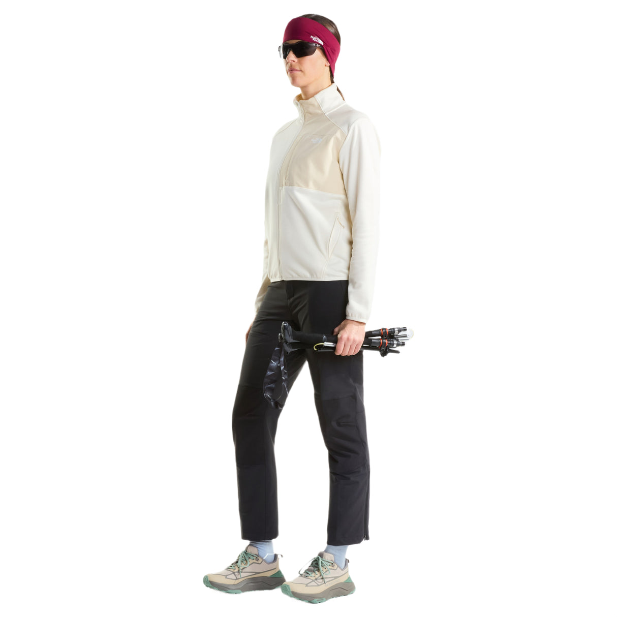 The North Face Women's TNF Performance Fleece Full Zip Jacket White Dune Light Heather / X-Small - 53 Degrees North
