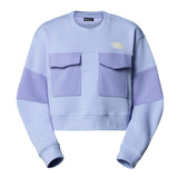 The North Face Women's Terry Oversized Cropped Crew Purple Mint / X-Small-Purple Mint / Small-Purple Mint / Medium-Purple Mint / Large - 53 Degrees North 