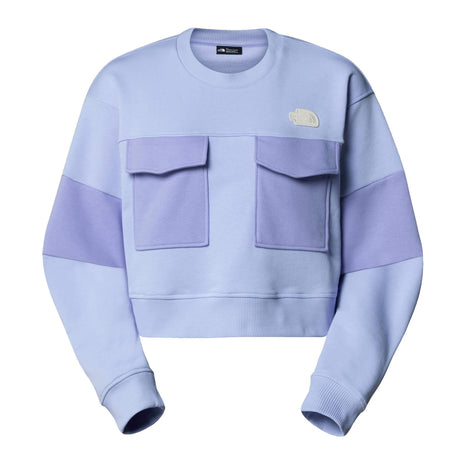 The North Face Women's Terry Oversized Cropped Crew Purple Mint / X-Small-Purple Mint / Small-Purple Mint / Medium-Purple Mint / Large - 53 Degrees North 
