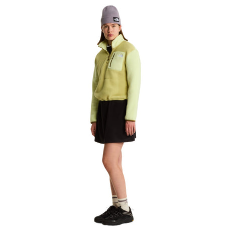 The North Face Women's Yumiori 1/4 Zip Fleece White Dune/Opal Frost / X-Small - 53 Degrees North