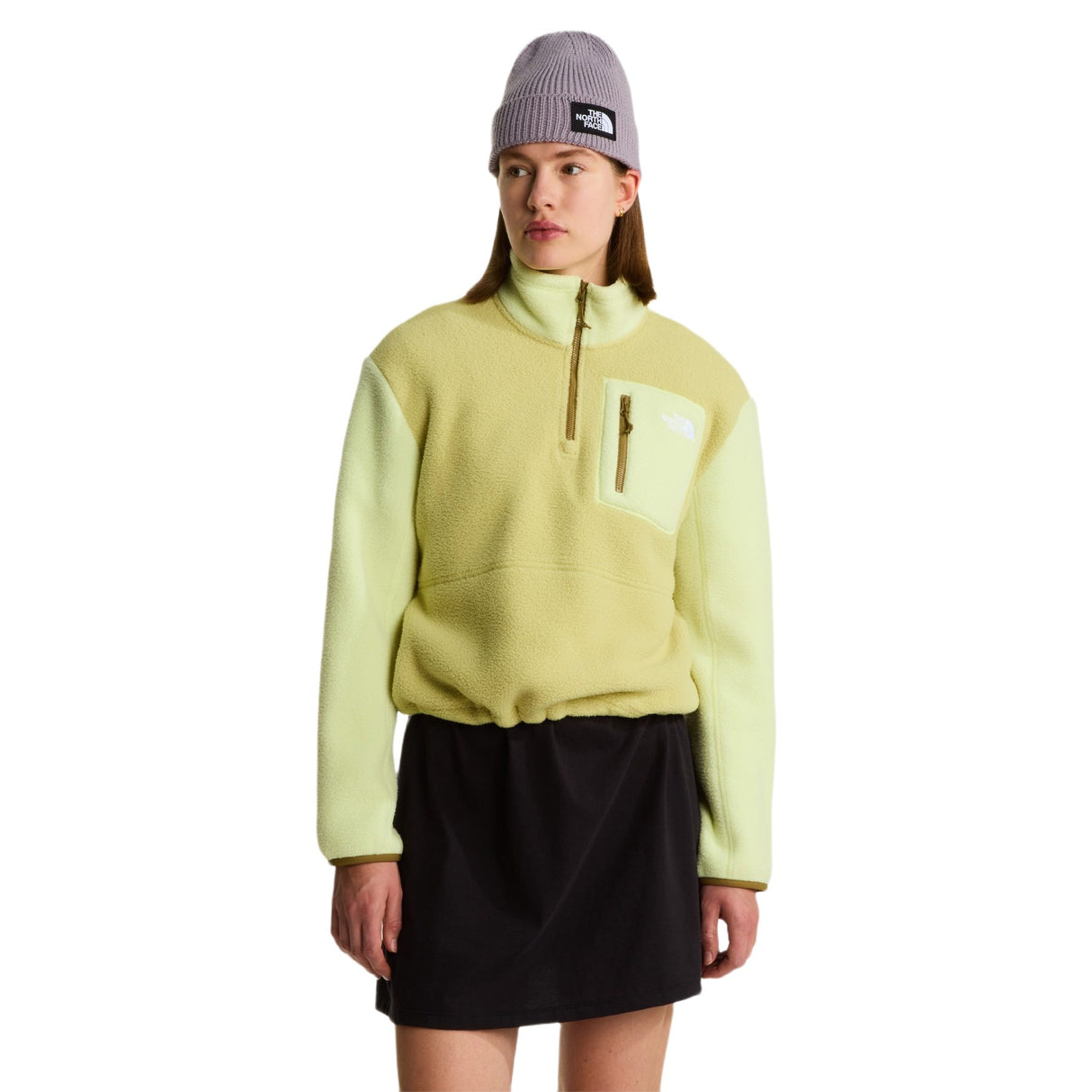 The North Face Women's Yumiori 1/4 Zip Fleece Pear/Lemon Mist/Cedar / X-Small - 53 Degrees North