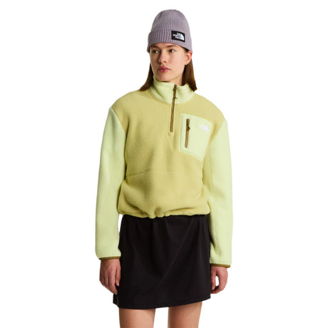 The North Face Women's Yumiori 1/4 Zip Fleece Pear/Lemon Mist/Cedar / X-Small - 53 Degrees North
