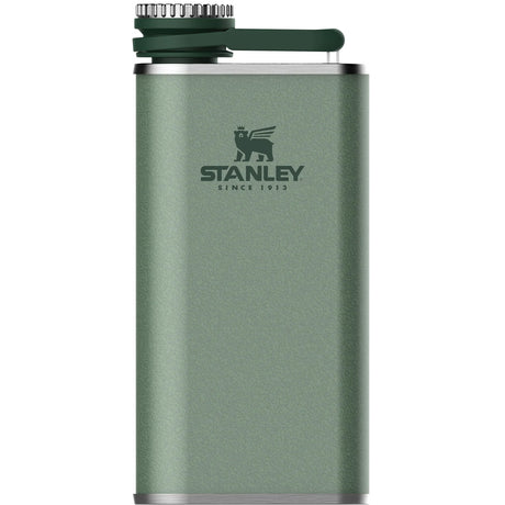 Stanley Classic Easy-Fill Wide Mouth Flask 0.23L Matte Black Pebble-Hammertone Green-Blaze Orange #- 53 Degrees North 