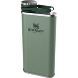 Stanley Classic Easy-Fill Wide Mouth Flask 0.23L Matte Black Pebble-Hammertone Green-Blaze Orange #- 53 Degrees North 