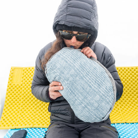 Therm-A-Rest Air Head Pillow Blue Woven - 53 Degrees North