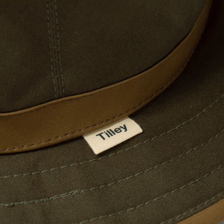 Tilley TWC7 Outback Waxed Adventure Hat Green/British Tan / 56cm - 53 Degrees North