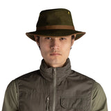 Tilley TWC7 Outback Waxed Adventure Hat Green/British Tan / 56cm - 53 Degrees North