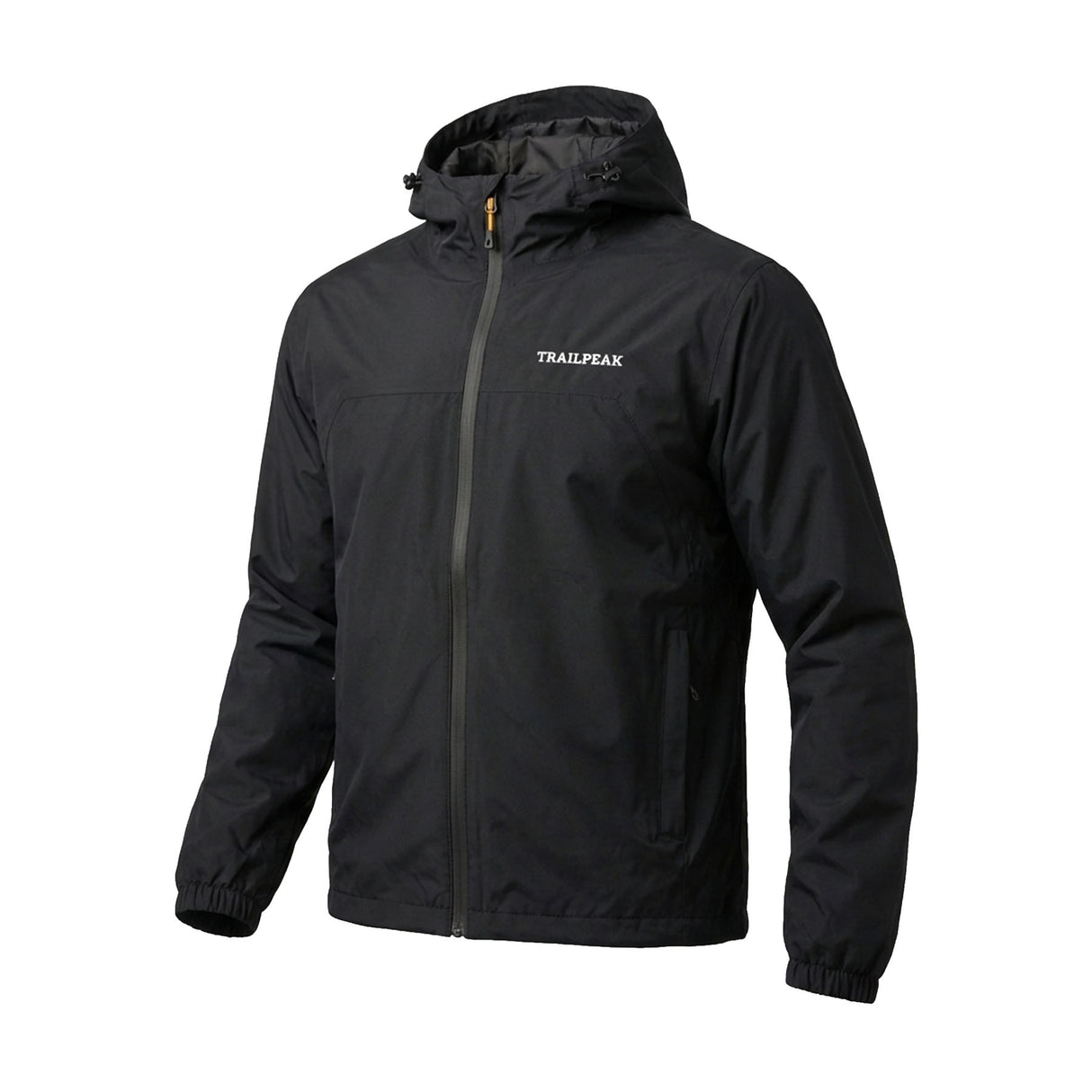 Trailpeak Men's Waterproof Jacket Black / Small-Black / Medium-Black / Large-Black / X-Large-Black / XX-Large - 53 Degrees North 