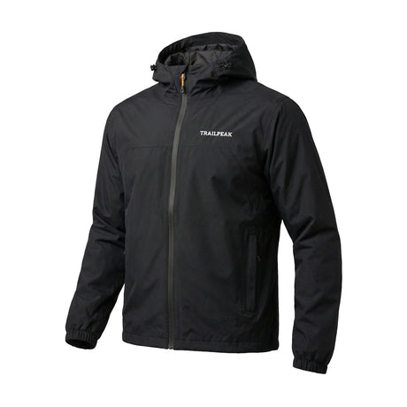 Trailpeak Men's Waterproof Jacket Black / Small-Black / Medium-Black / Large-Black / X-Large-Black / XX-Large - 53 Degrees North 