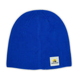 Trailpeak Soft Knit Uncuffed Beanie Grey-Black-Blue-Green - 53 Degrees North 