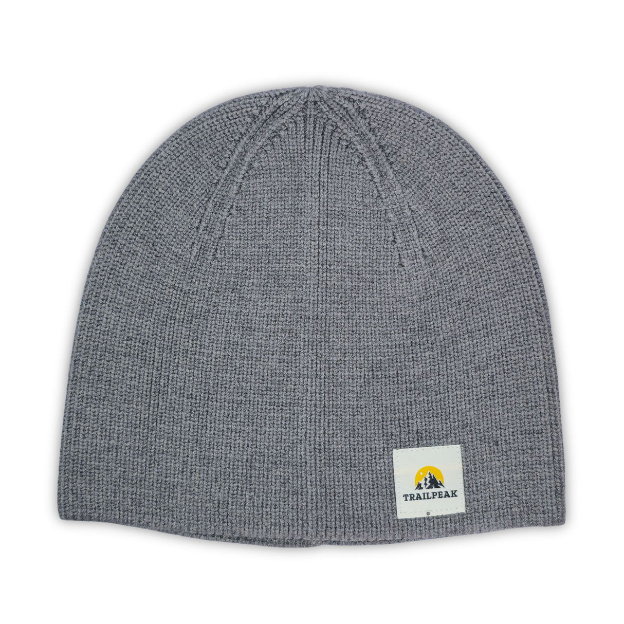 Trailpeak Soft Knit Uncuffed Beanie Grey-Black-Blue-Green - 53 Degrees North 