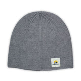 Trailpeak Soft Knit Uncuffed Beanie Grey-Black-Blue-Green - 53 Degrees North 