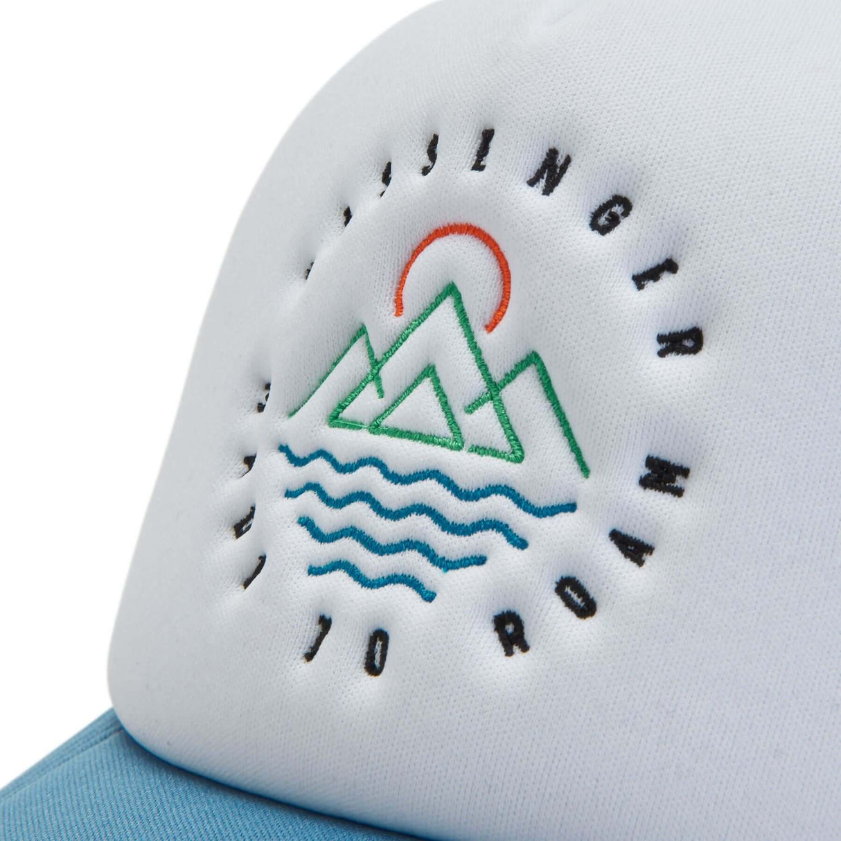 Passenger Escapism Snapback Trucker Cap Moonlight Blue/Red Spice-Black/Moonlight Blue #- 53 Degrees North 