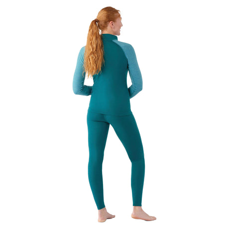 Smartwool Women's Classic Thermal Merino 1/4 Zip Base Layer Top Emerald Green / X-Small-Emerald Green / Small-Emerald Green / Medium-Emerald Green / Large-Emerald Green / X-Large #- 53 Degrees North 