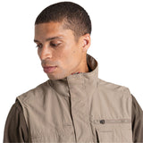 Craghoppers Men's Nosilife Adventure III Vest Pebble / Small-Pebble / Medium-Pebble / Large-Pebble / X-Large-Pebble / XX-Large #- 53 Degrees North 