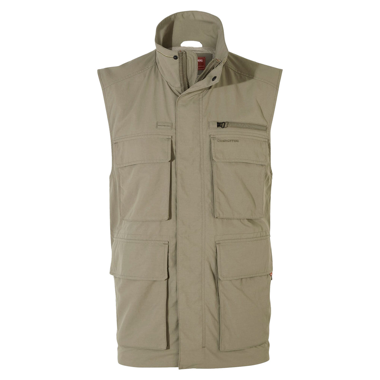 Craghoppers Men's Nosilife Adventure III Vest Pebble / Small-Pebble / Medium-Pebble / Large-Pebble / X-Large-Pebble / XX-Large #- 53 Degrees North 