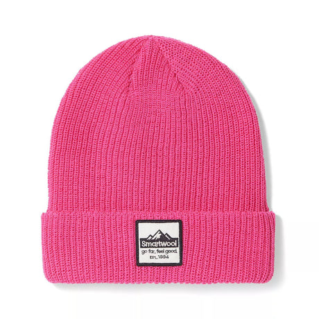 Smartwool Patch Beanie Hat Black / One Size-Deep Navy / One Size-Power Pink / One Size-Emerald Green Heather / One Size #- 53 Degrees North 