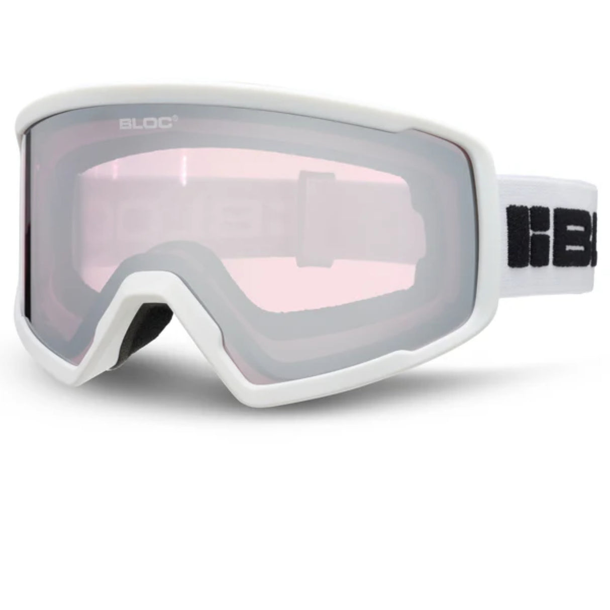 Bloc Sirus Ski Goggles Matt Black / Brown Blue Mirror Cat2-Matt White / Light Purple Mirror Silver Cat2 #- 53 Degrees North 