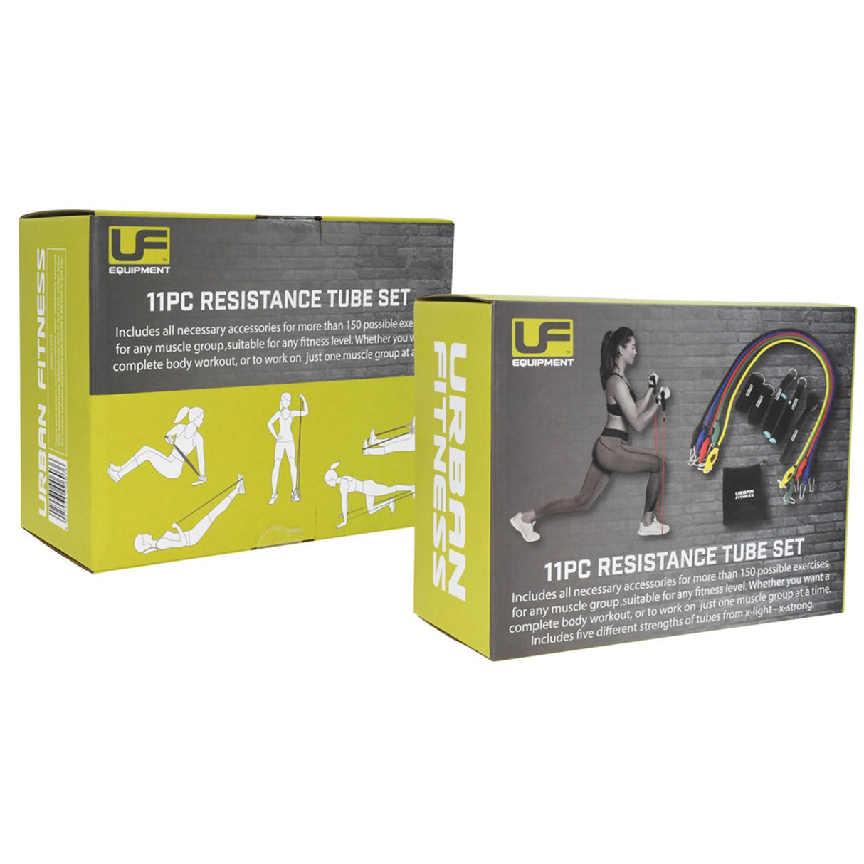 Urban Fitness 11pc Resistance Tube Set Default Title - 53 Degrees North 