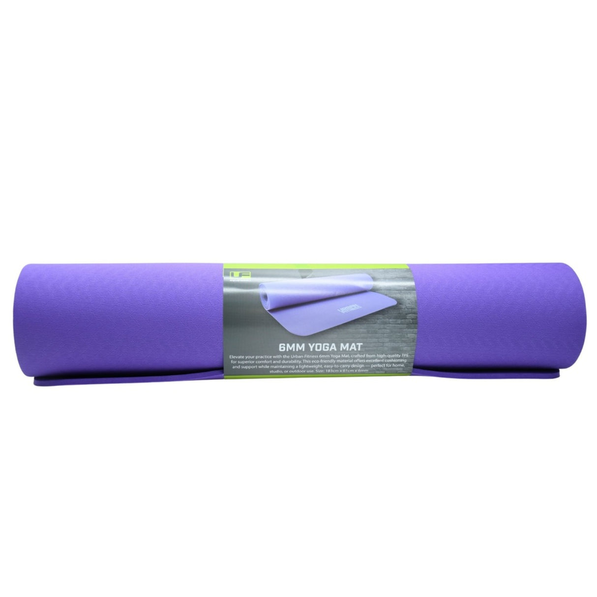 Urban Fitness 6mm Yoga Mat Purple - 53 Degrees North 