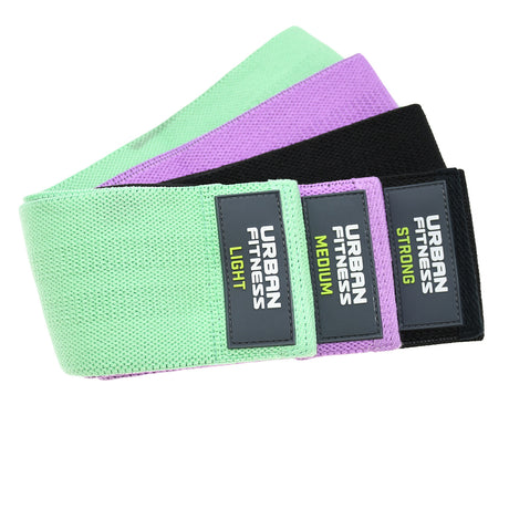 Urban Fitness Fabric Resistance Band Loop (Set of 3) 15 Inch Default Title - 53 Degrees North 