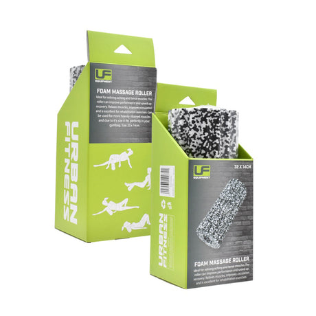 Urban Fitness Foam Massage Roller Black/White - 53 Degrees North 